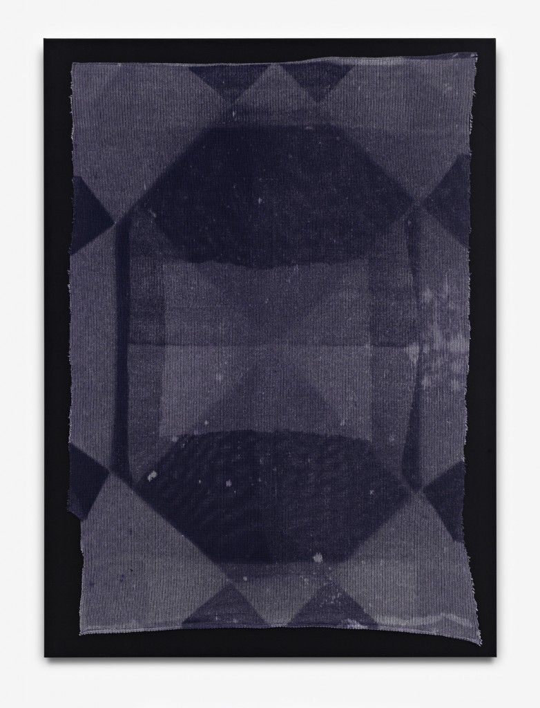 Anja Schwörer, BP_0413, bleach on fabric, 150x110cm, 2013