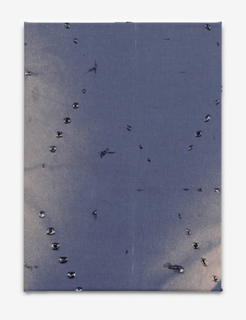 Anja Schwörer, BP_0613, bleach on fabric, 60x44 cm, 2013