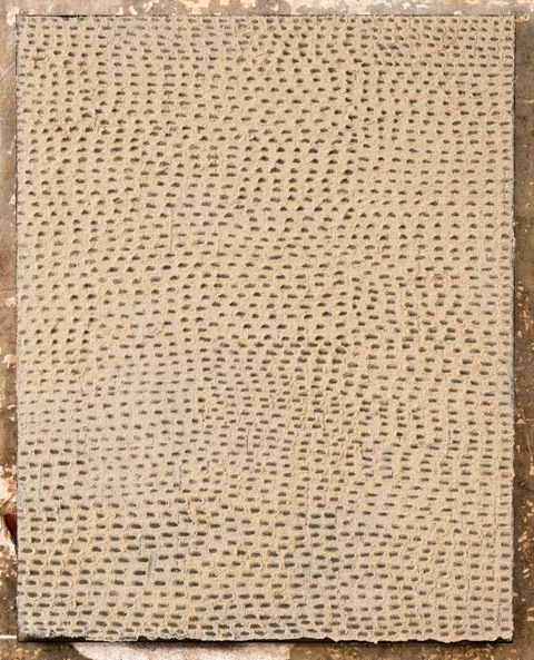 Jennifer Guidi, Untitled (Field #8 Sand), 34x27