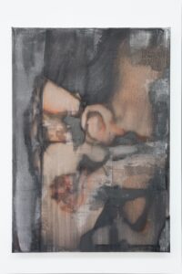 Untitled (Ear), inkjet print and acrylics on canvas, 2019
